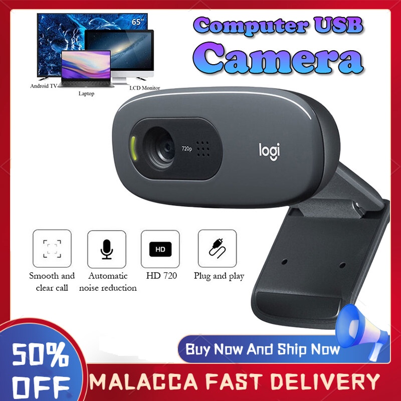 LOGITECH C270 HD cam Plug and Play Video 720P  Builtin Micphone