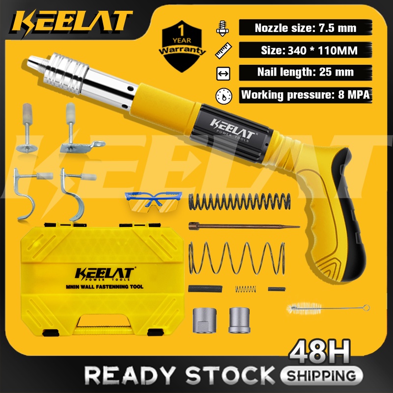 KEELAT Manual Steel Nails Gun Rivet Tufting Nail Gun Ceiling Concrete