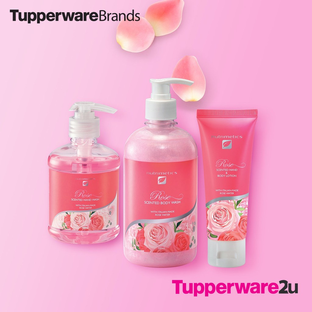 (stock clearance)Nutrimetics Rose Scented Body Wash and Hand & Body