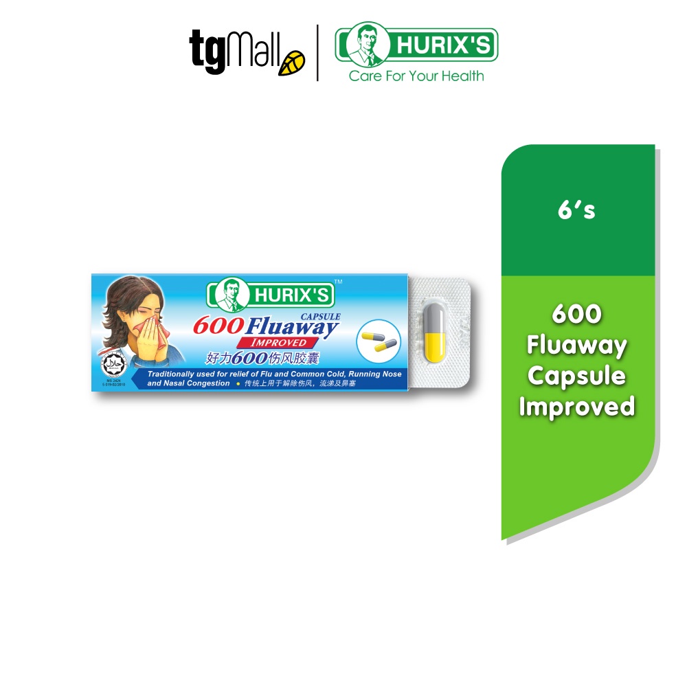 HURIX'S 600 Fluaway Capsule Improved (6's) | Shopee Malaysia