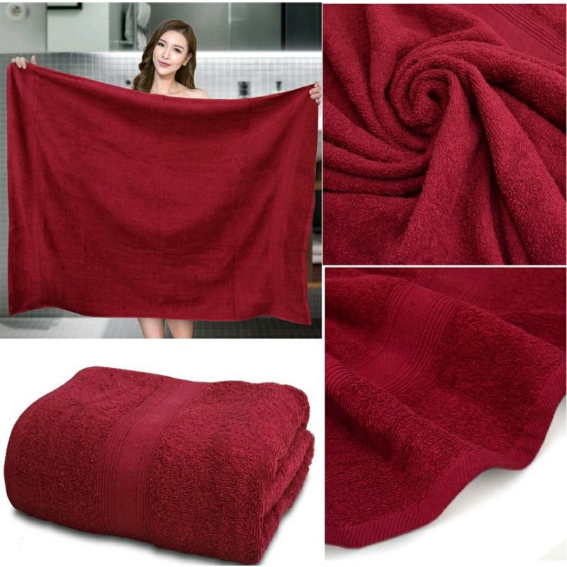 [READY STOCK]TOWEL JUMBO/TOWEL HOTEL/Ekime Monica Cotton EXTRA LARGE!!! Bath Towel 100cm x 150cm