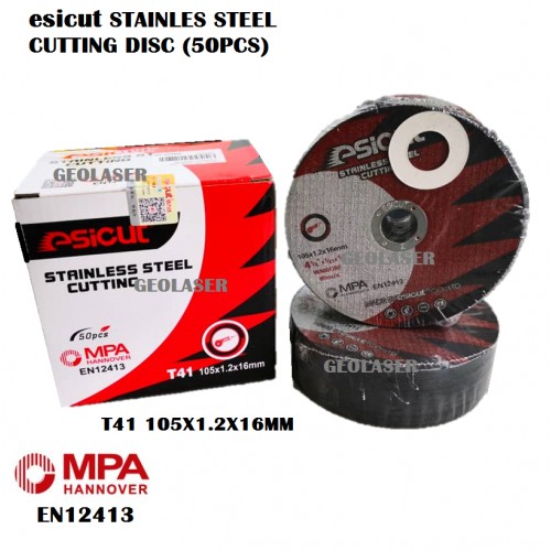 25pcs Esicut Stainless Steel Cutting Disc 105x1 2x16mm Shopee Malaysia