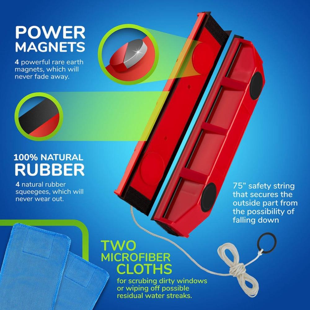 Window Cleaner for Single Glazing Windows Portable Useful MNKG