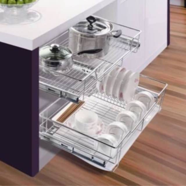 Kitchen Pull Out Basket Set Pure Stainless 304 Shopee Philippines