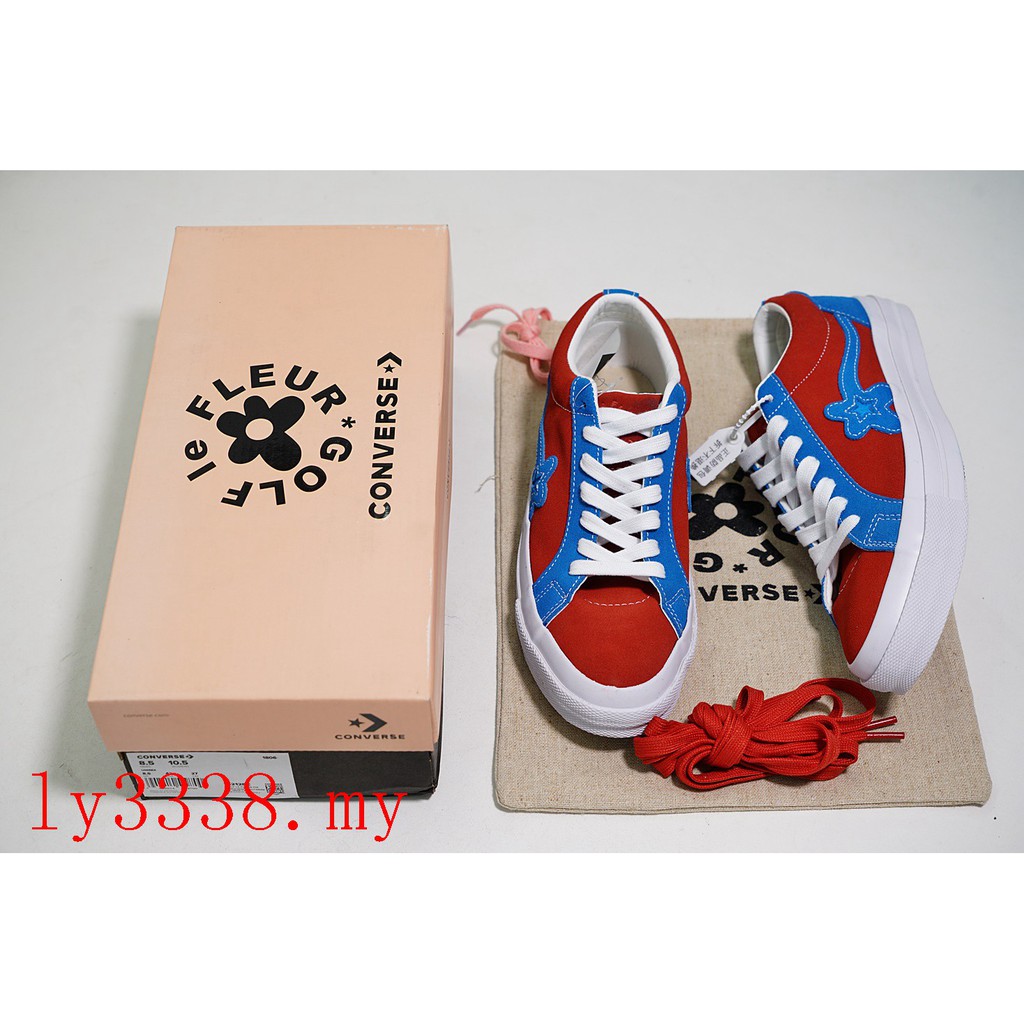 converse golf le fleur red blue