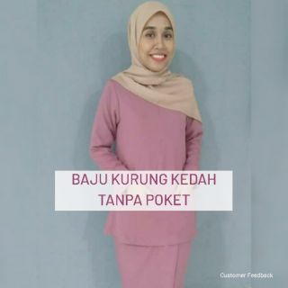  BAJU  KURUNG  KEDAH  TANPA POKET  Shopee Malaysia