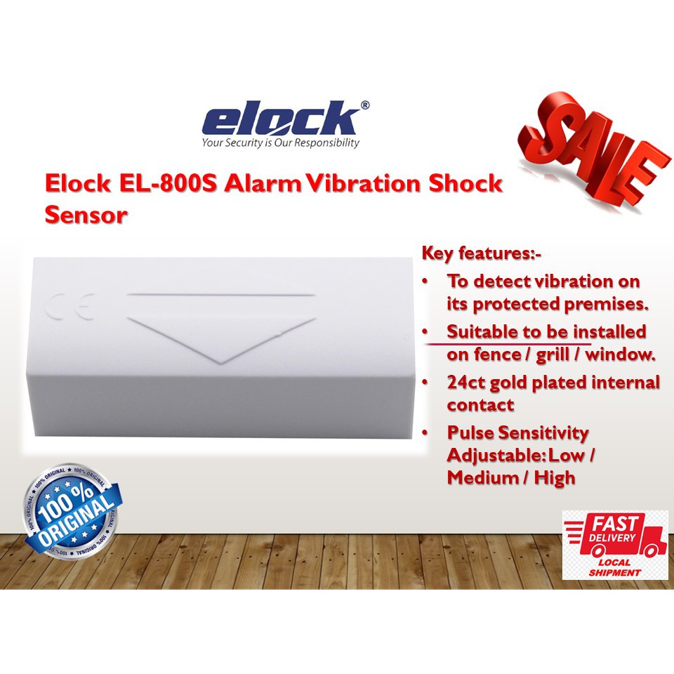 Elock EL800S Alarm Vibration Sensor / Window Sensor for Wired Alarm