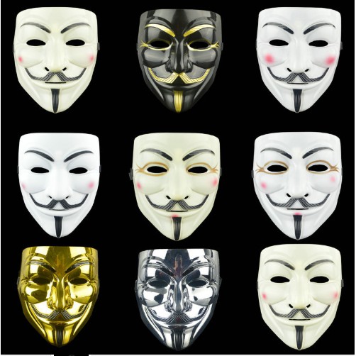 Anonymous Hacker V For Vendetta Guy Fawkes Fancy Dress Party Face