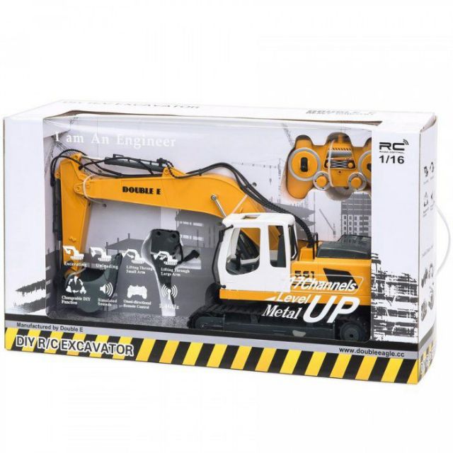 rc excavator double e