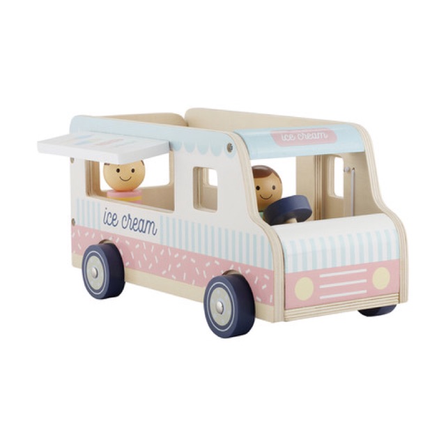 wooden food truck toy