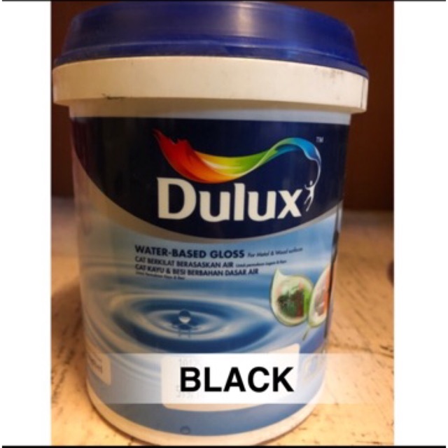 Dulux Water Based Gloss White/Black 1L (White Pail) Shopee Malaysia