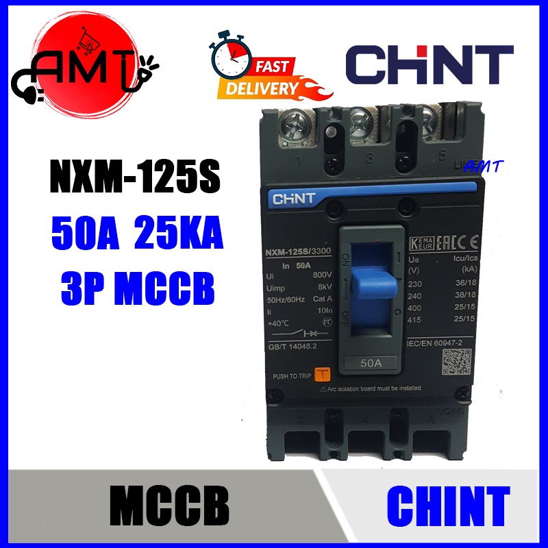 CHINT MCCB 3P NXM-125S 25KA 50A | Shopee Malaysia