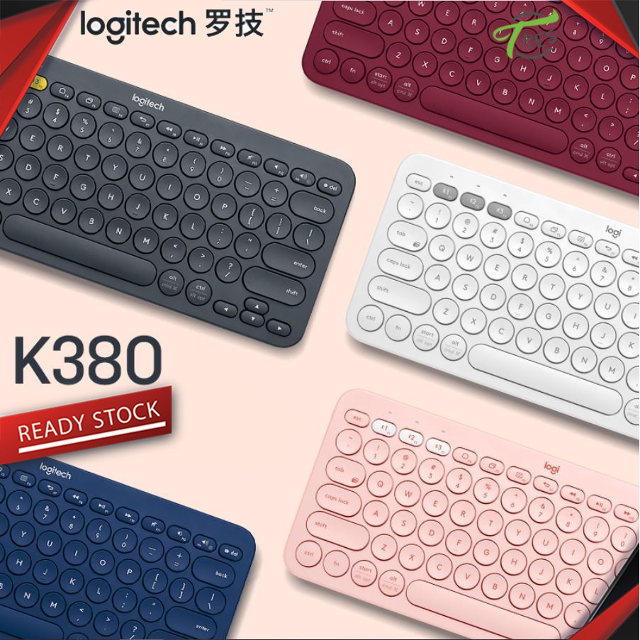 Logitech罗技 K380 K116  Wireless Keyboard For PC Laptop Computer Bluetooth Device Line Friends Brown Cony Pebble Mouse