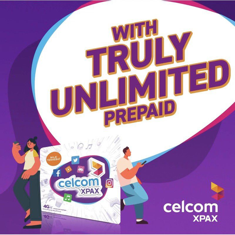 Celcom Prepaid Internet Dan Panggilan Tanpa Had Serendah Rm35 Bulanan Shopee Malaysia