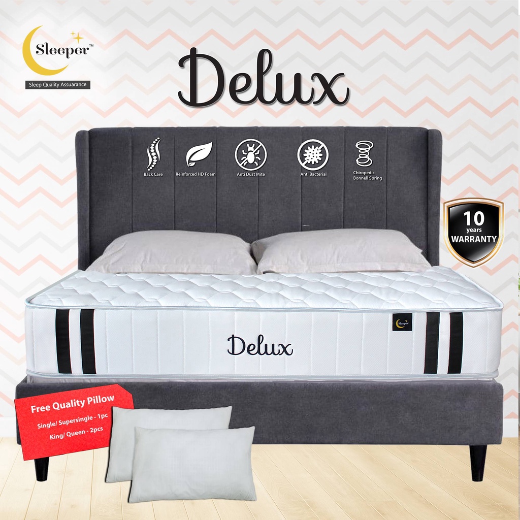 ( Free Delivery ) 10 Inch Sleeper DELUX CHIROPEDIC Spring Mattress