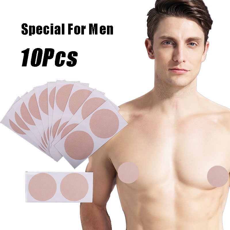 10Pcs Men Transparent Nipple Cover Adhesive Stickers /Lingerie Soft Breast Pad /Round Breast Stickers Intimate Accessories