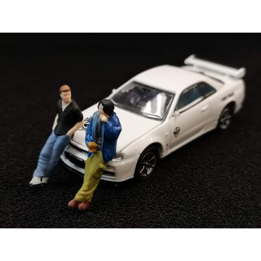 1/18 The Fast and The Furious Han Figure Model Unpainted Garage Kits Unassembled 
