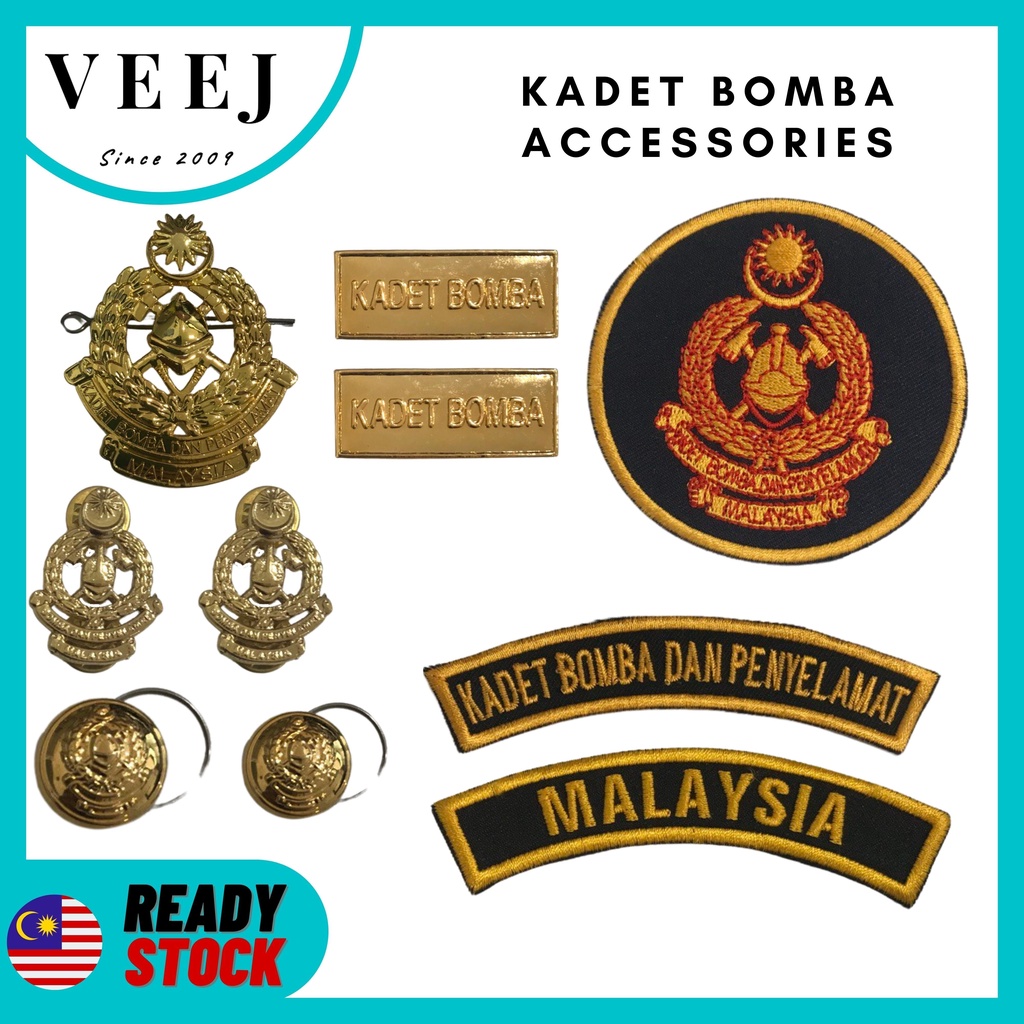 KADET BOMBA ACCESSORIES SEKOLAH | LENCANA BAHU | BADGES | LOGO TOPI ...