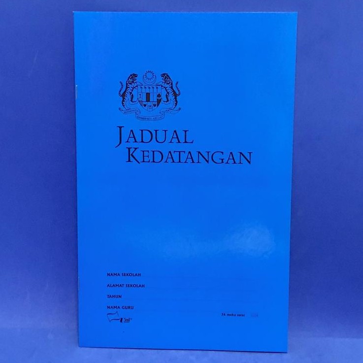 Jadual Kedatangan Buku Kedatangan F4 36pages S704 Book Record Arrival