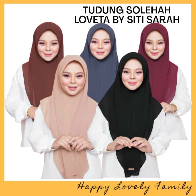 TUDUNG SOLEHAH LOVETA BY SITI SARAH | Shopee Malaysia