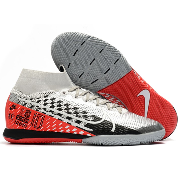 Nike Blue Gray Superfly 6 Elite Firm Ground Cleats