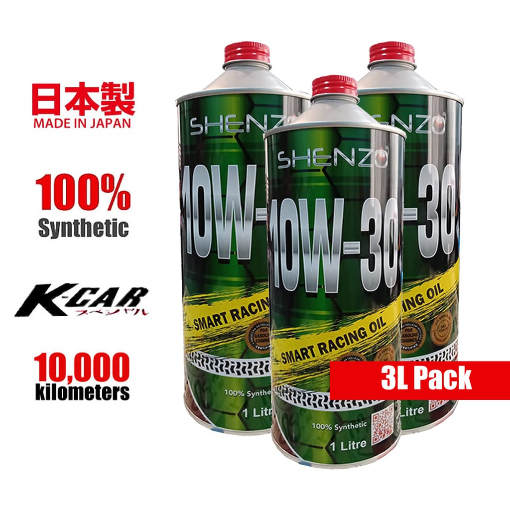 10W30 Fully Synthetic Engine Oil Shenzo Racing Oil 100% 3L Engine oil High Performance Oil