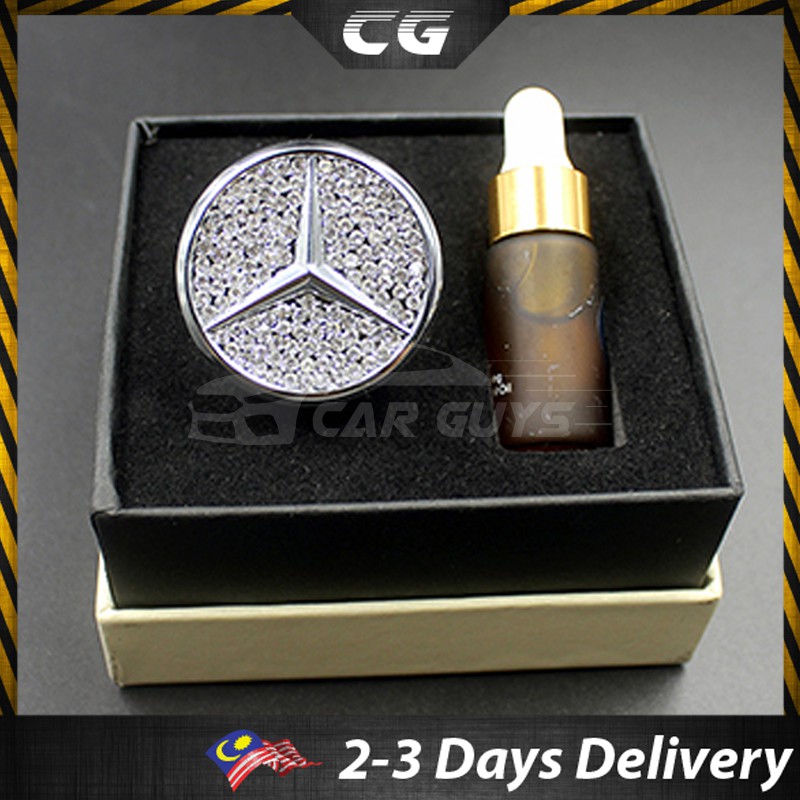 CarGuys Mercedes Benz Logo Diamond Air Freshener Perfume 