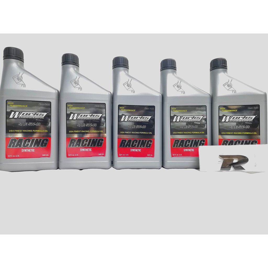 Works Engineering Engine Oil 5W40 Euro Tune | Shopee Malaysia