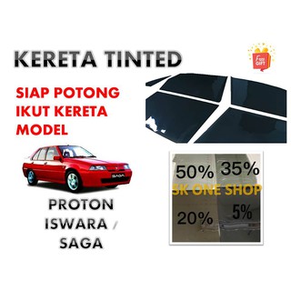 PROTON WAJA 4 Door Tinted UV Black (Gelap 50% 65% 80% 95%) Siap 