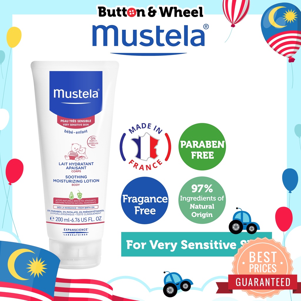 Mustela Soothing Moisturizing Lotion 200ml Expiry Date 03 2023 Shopee Malaysia