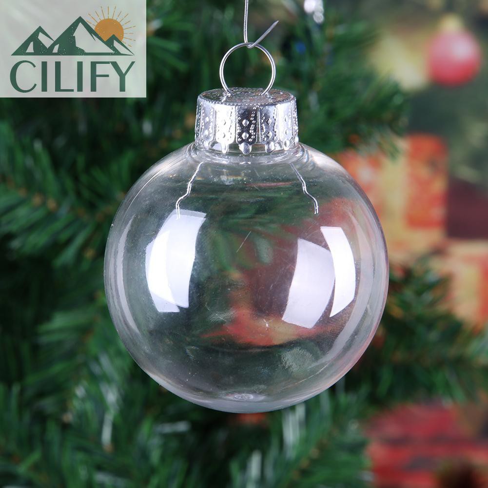 Download Cilify Clear Plastic Ball Pendant Ornaments Diy Christmas Tree Party Xmas Decoration Shopee Malaysia PSD Mockup Templates