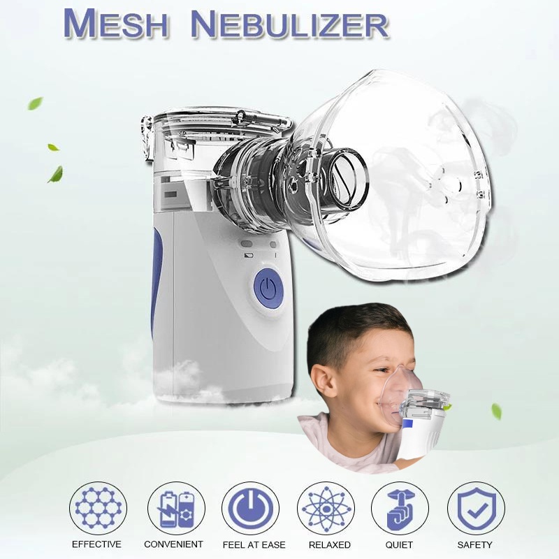 Handhold Ultrasonic Mesh Nebulizer Coughing Phlegm Household Medical ...