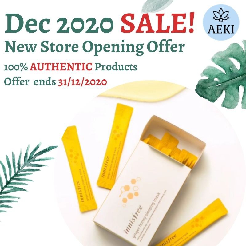 Innisfree [MASK] Ginger Honey Sleeping Mask 4ml (15pcs) Shopee Malaysia