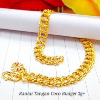 RANTAI GELANG  TANGAN COCO BAJET emas  916 Shopee Malaysia