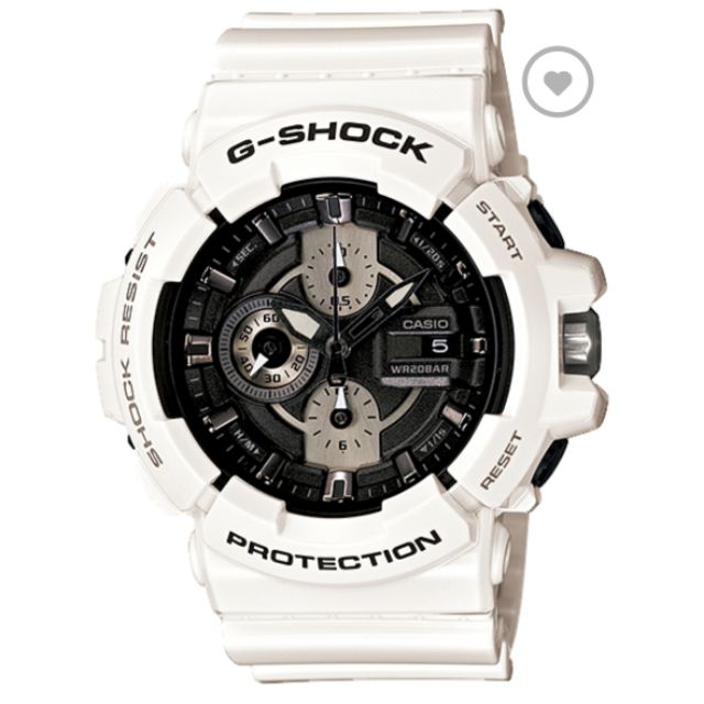g shock white colour watch