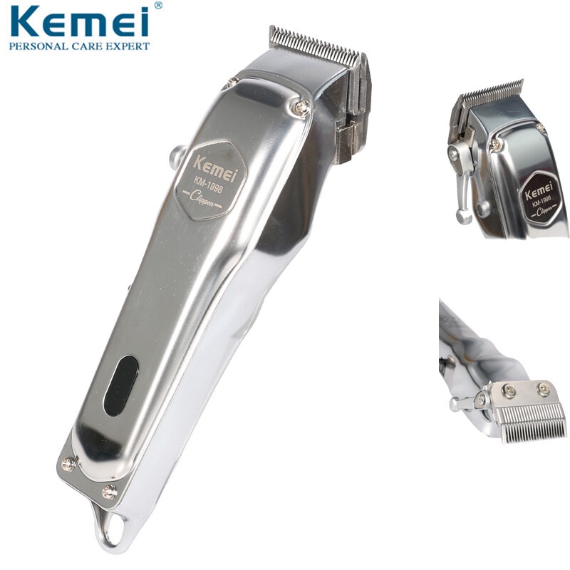 Kemei KM-1998 New Fast Charge For Lithium Battery Hair Clipper Hair Trimmer Electric Trimmer With Led Digital Display