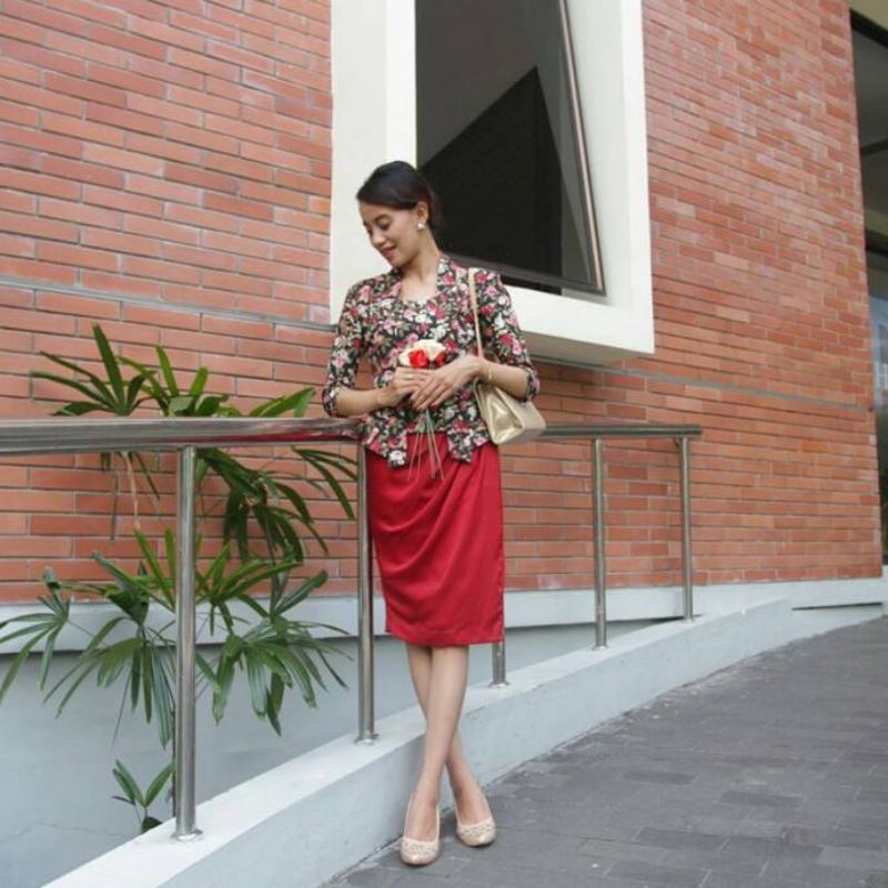 Kutubaru Kebaya Tops Floral 3 4 Sleeve Free Request Bridesmaids