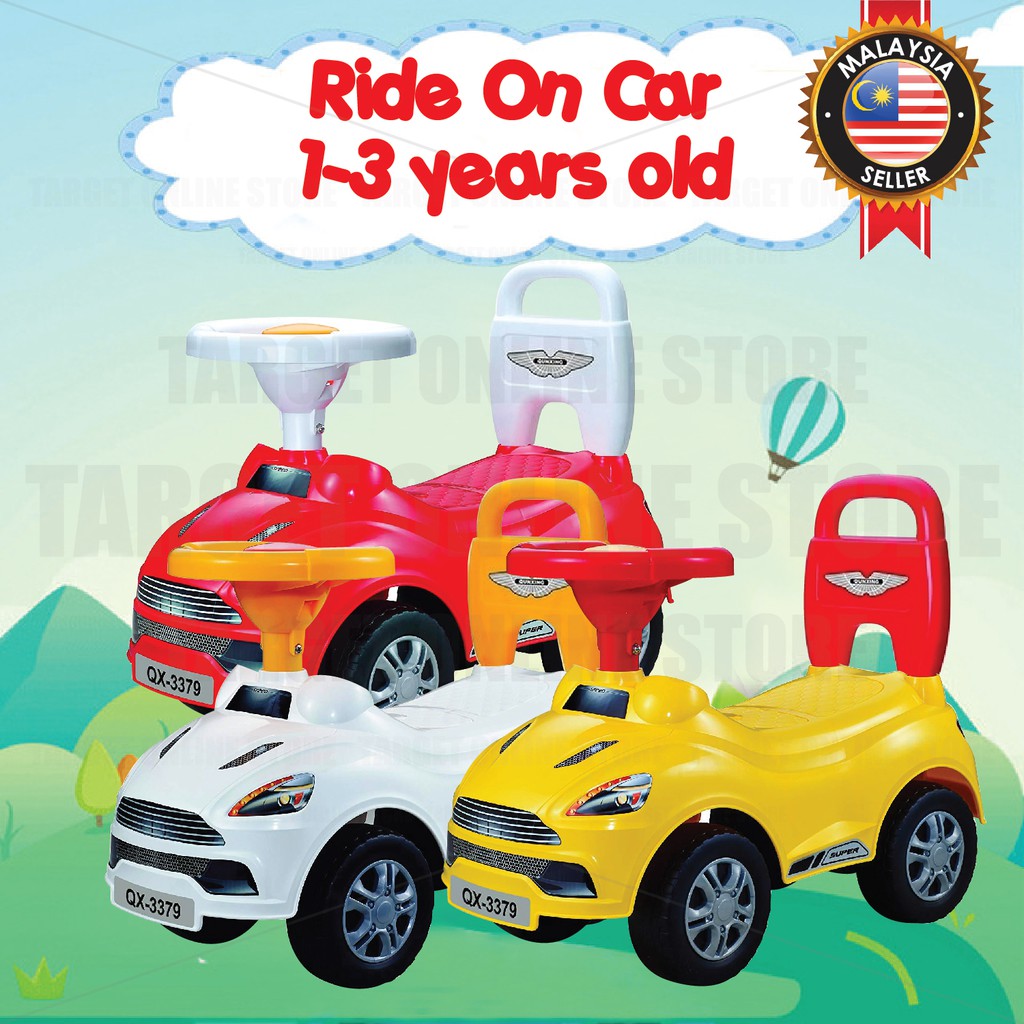 Ride On Car Push Walker Toys Children Kids Baby Press Horn 1-3 y/o/Kereta Mainan Bayi