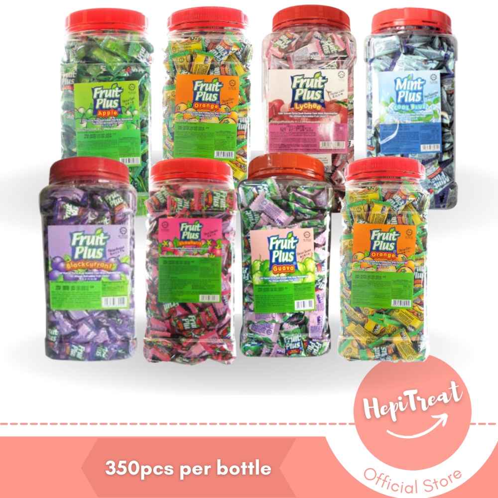 FruitPlus Chewy Candy Fruity Sweets - 350pcs by Hepi Treat