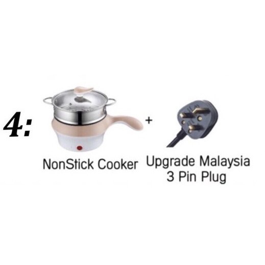 [[ HADIAH PERCUMA Electric Multi Cooker Frying Pan Grill Periuk Mini Rice Cooker Multicooker Steamer Multi Fuction