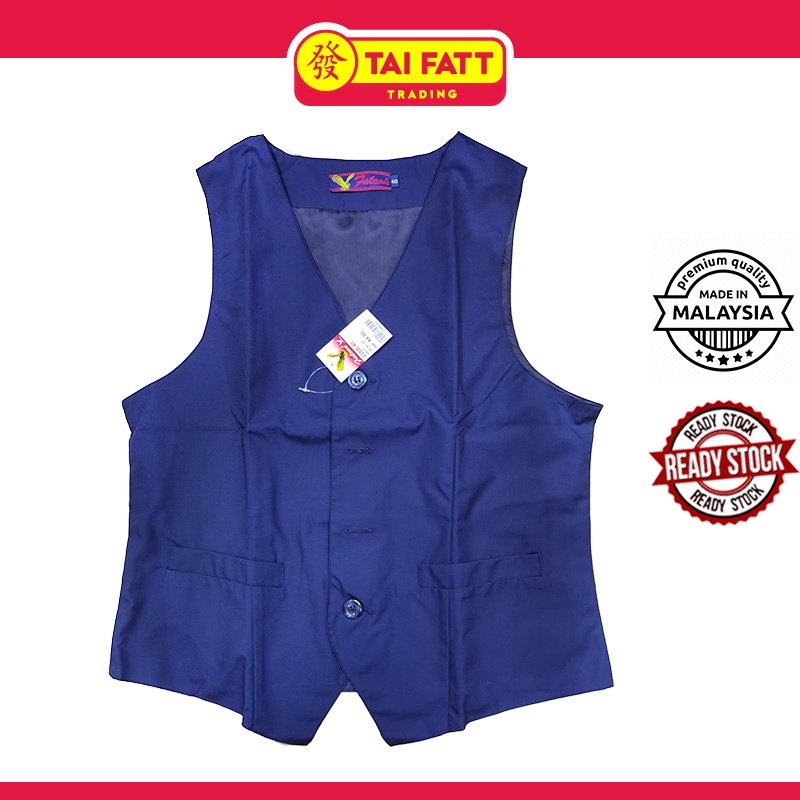 Tai Fatt Falcon Vest Biru Tua Uniform Sekolah Dark Blue School Vest ...