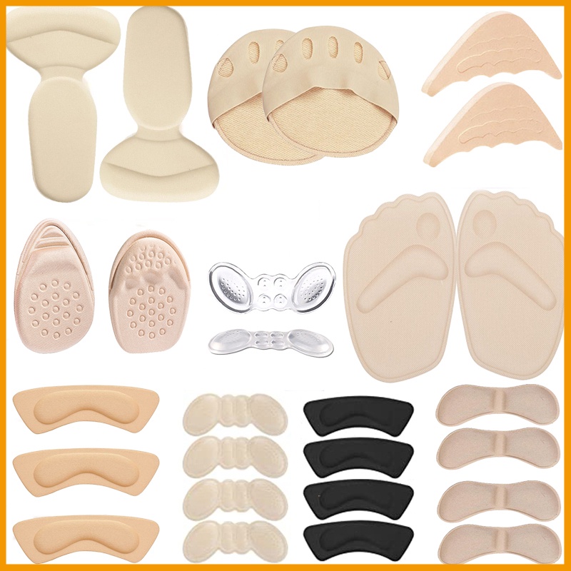 [18 types] High heels wear pad，Sponge Heel Cushion Pads, Heel Insert for Women and Men Heel Shoe Grips Liner Self-Adhesive Shoe Insoles Foot Care Protector