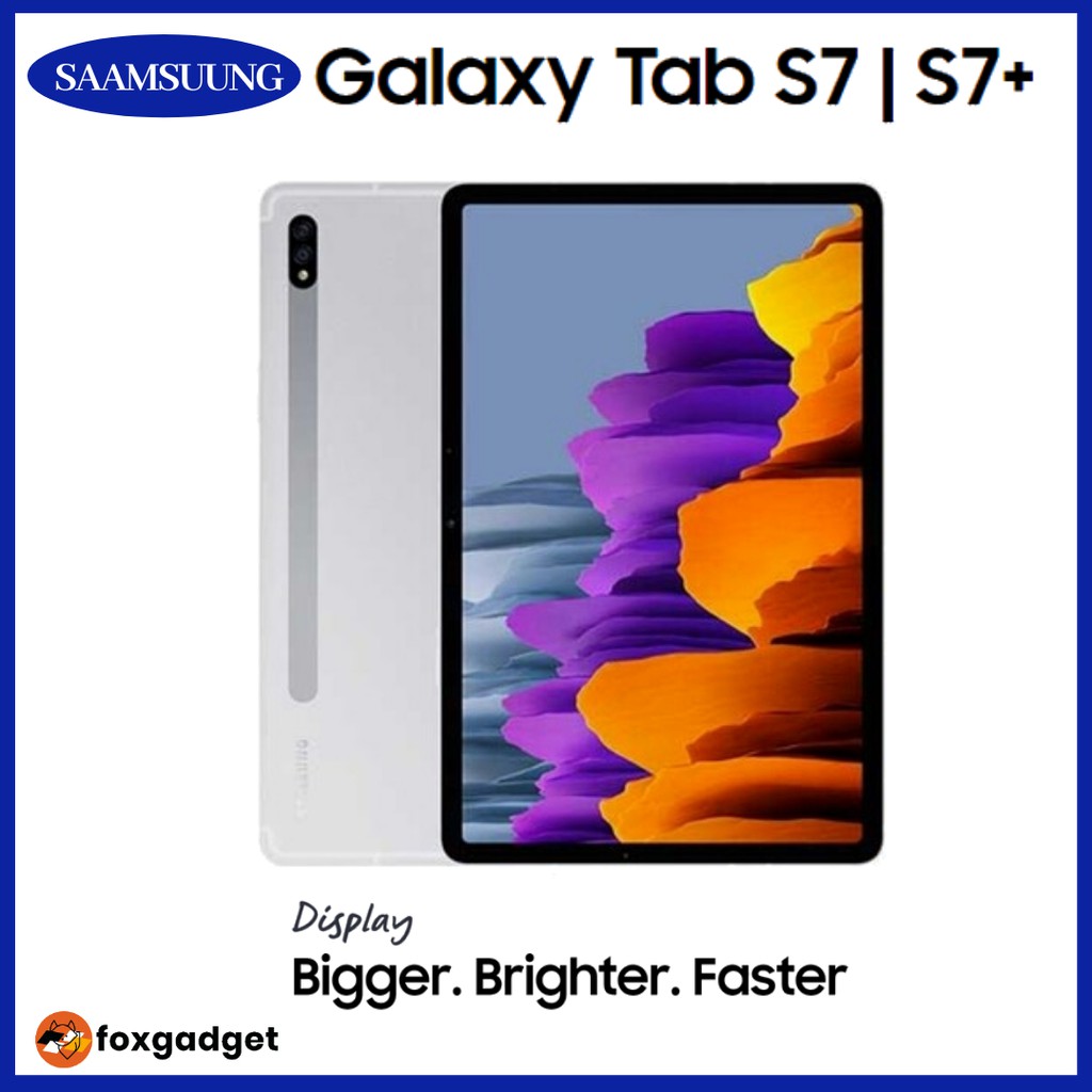 Samsung Galaxy Tab S7+ WiFi (T970) With S Pen /Samsung Galaxy Tab S7 WiFi - (8GB RAM/256GB ROM or 6GB RAM/128GB ROM)