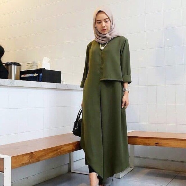 READY STOCK Inul Baju  Muslim Muslimah Fashion Blouse Top 