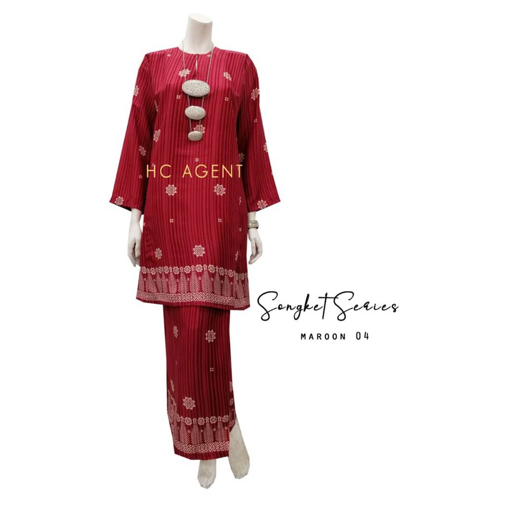  Clearance Stock Songket Series Baju  Kurung  Pahang Light 