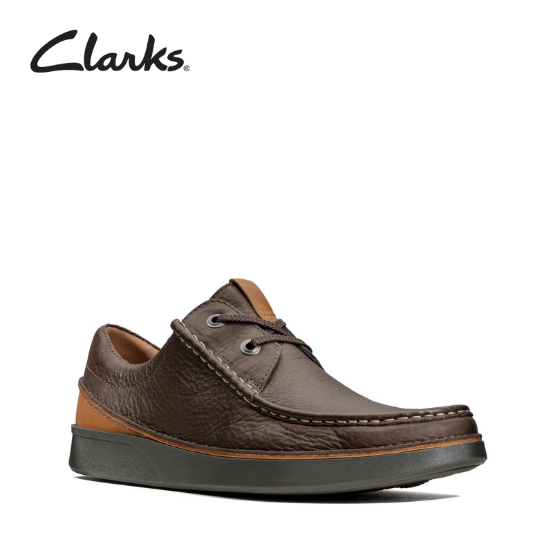clarks leather soled shoes