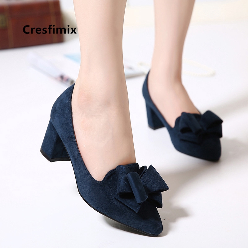 navy high heel shoes