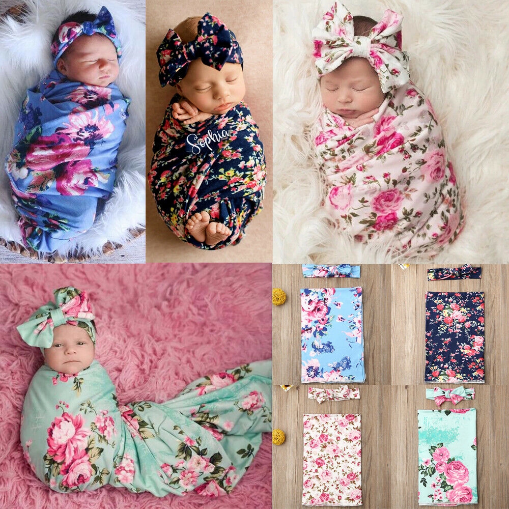 baby floral swaddle