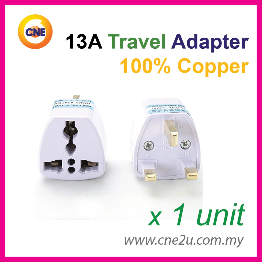 3 Pin Universal Multi Adapter Plug Socket Converter / Travel Adaptor