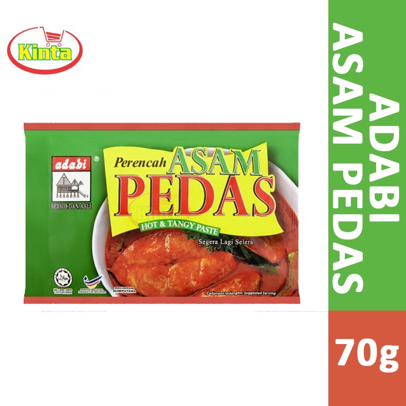 Adabi Perencah Asam Pedas 70g Hot Tangy Paste Shopee Malaysia